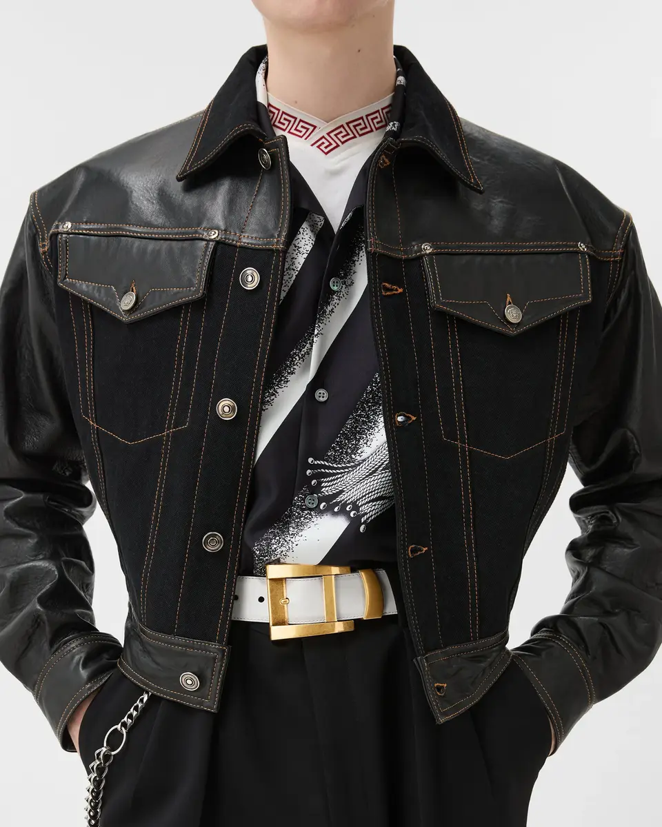 Versace Leather Belt 4 cm | Thumbnail 2 Versace Leather Belt 4 cm | Thumbnail 2