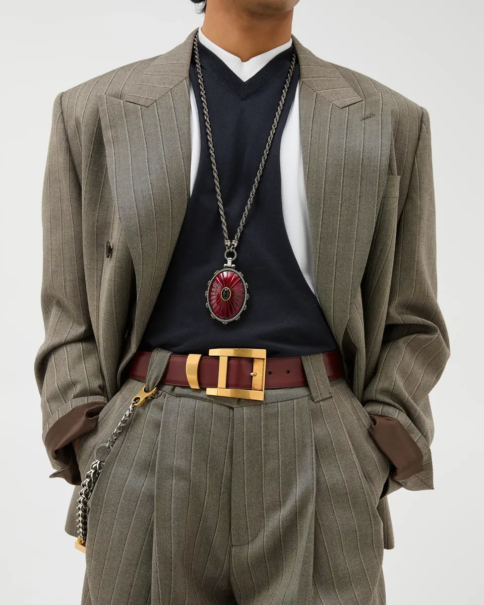 Versace Leather Belt 4 cm | Thumbnail 2 Versace Leather Belt 4 cm | Thumbnail 2
