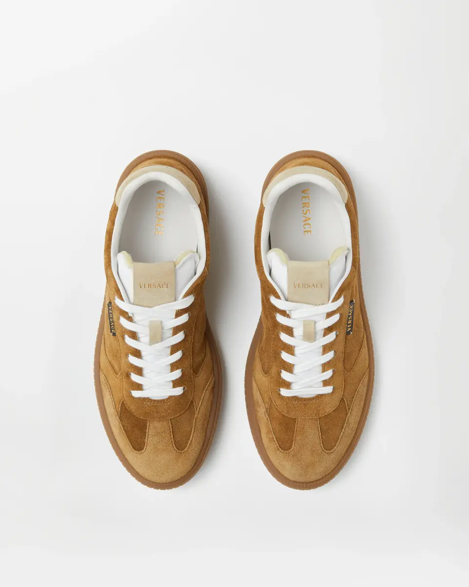 Versace Greca Court Suede Sneakers | Thumbnail 2
