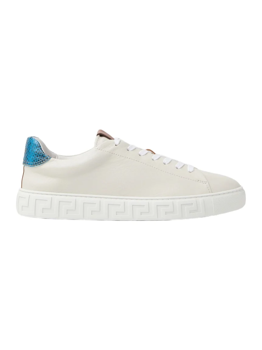Greca Leather Sneakers Greca Leather Sneakers