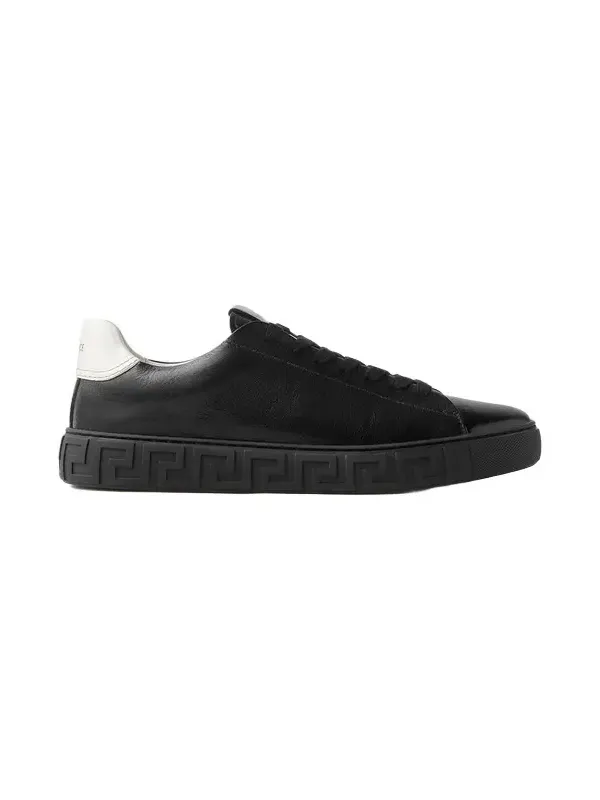 Greca Leather Sneakers Greca Leather Sneakers