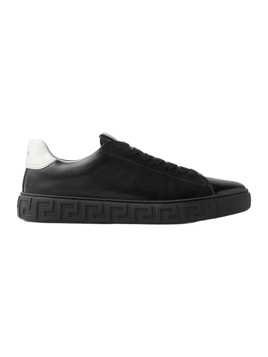 Greca Leather Sneakers Greca Leather Sneakers
