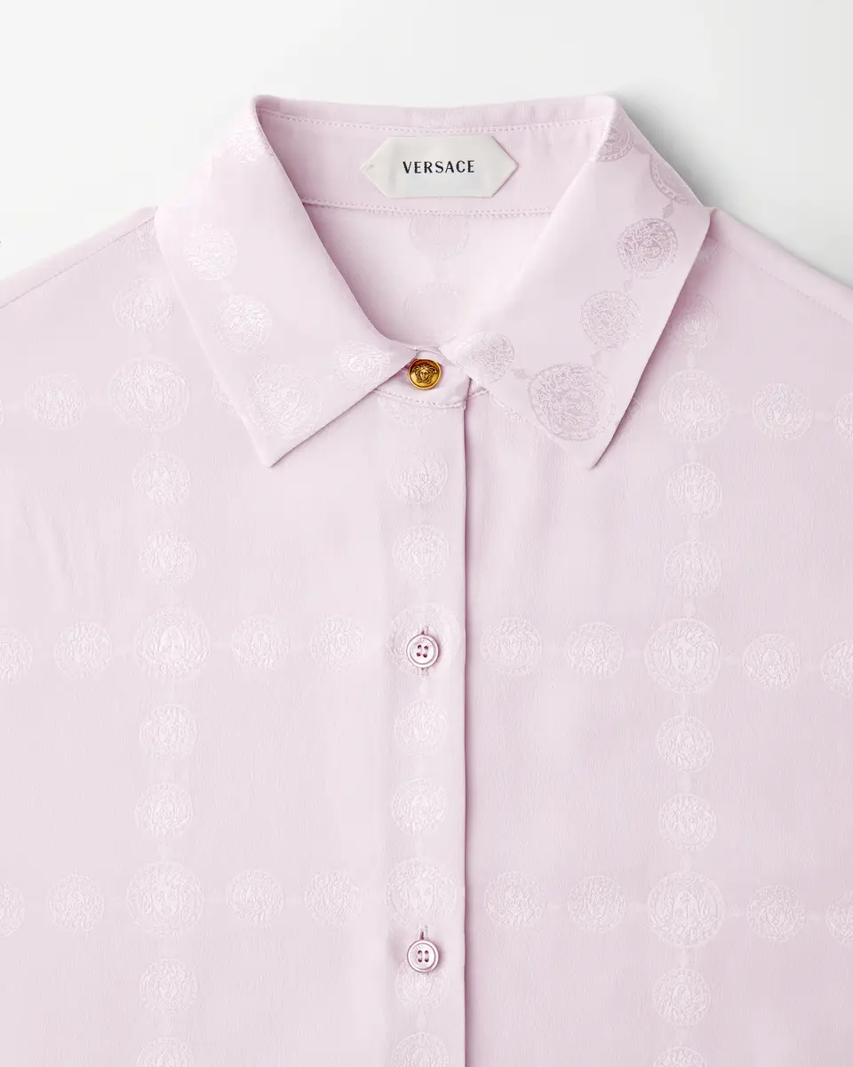 Versace Jacquard Silk Crêpe Satin Shirt | Thumbnail 2 Versace Jacquard Silk Crêpe Satin Shirt | Thumbnail 2