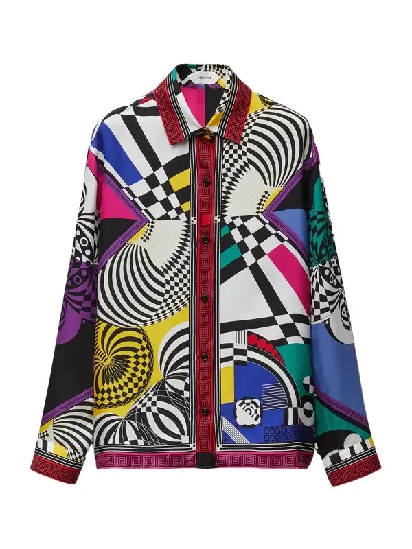 Printed Silk Twill Shirt Printed Silk Twill Shirt