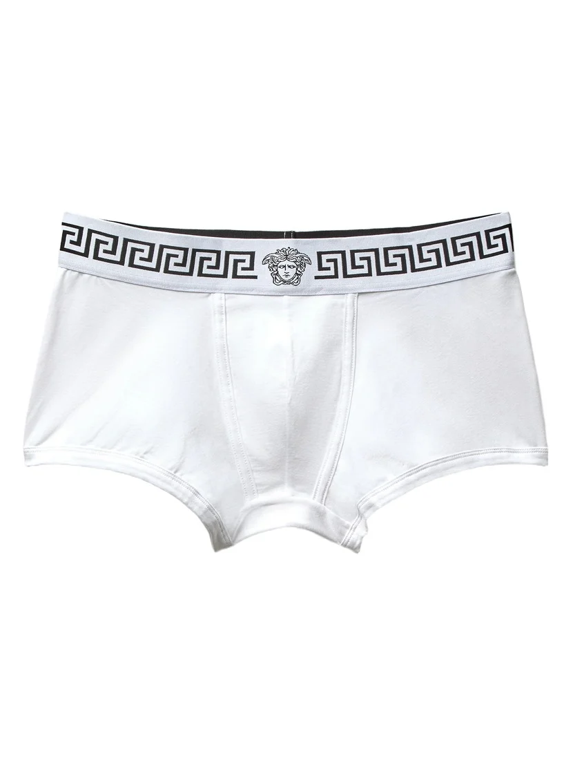 Versace Cotton-Jersey Trunks
