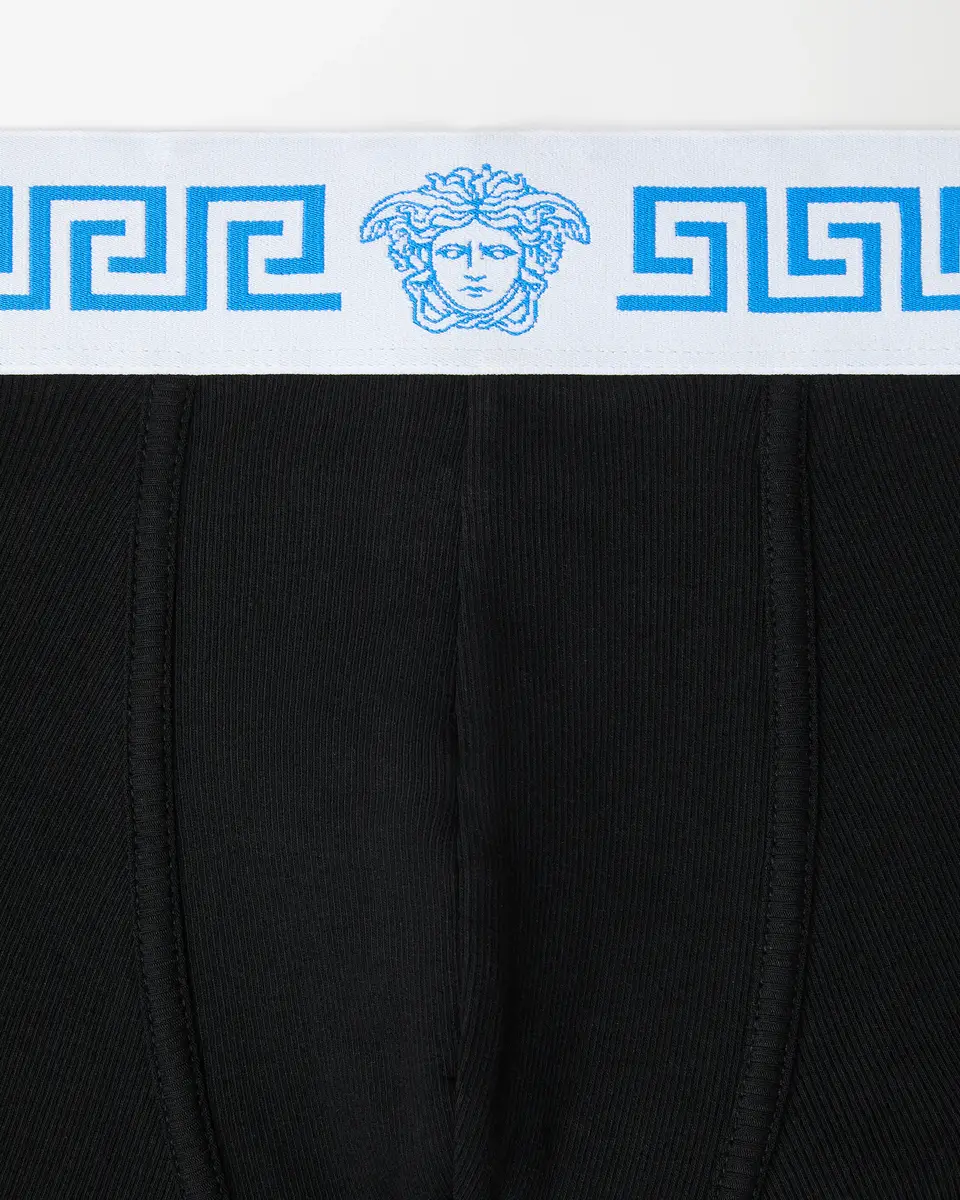 Versace Ribbed Cotton Trunks | Thumbnail 2 Versace Ribbed Cotton Trunks | Thumbnail 2