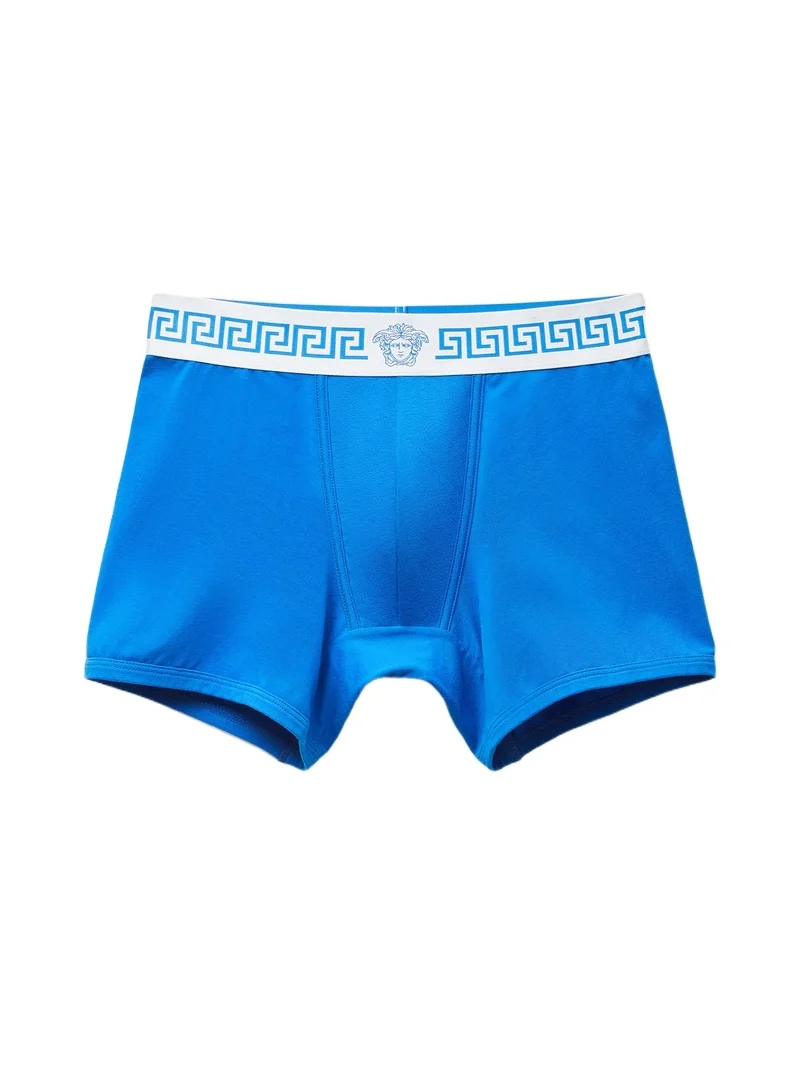 Versace Cotton-Jersey Trunks