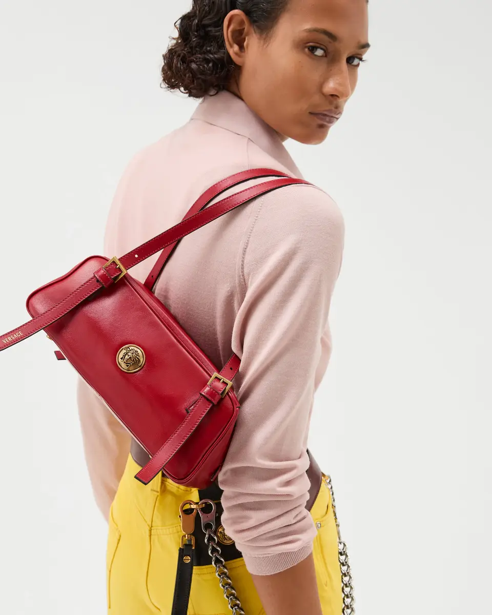 Versace Emblème Nappa Bowling Bag | Thumbnail 2 Versace Emblème Nappa Bowling Bag | Thumbnail 2