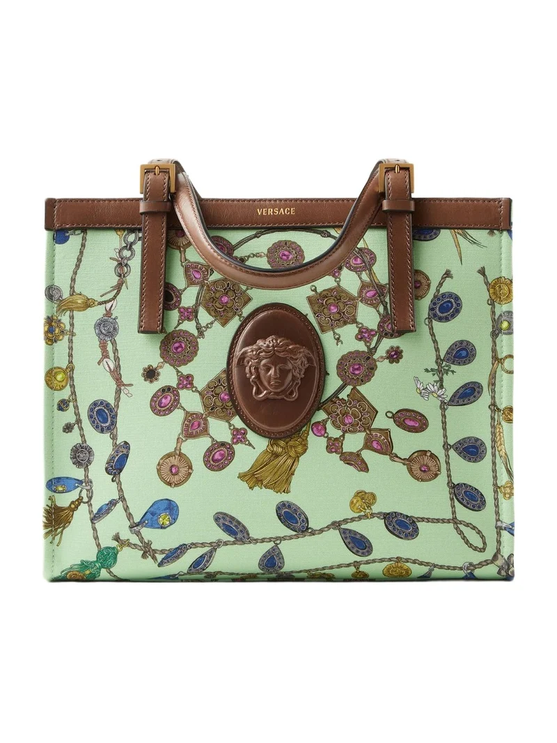 Rivière Printed Canvas Tote Rivière Printed Canvas Tote