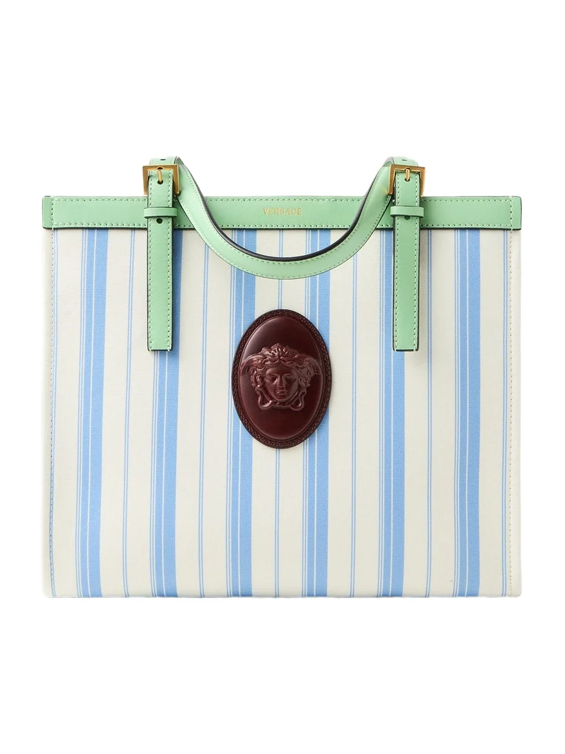 Versace Rivière Printed Canvas Tote