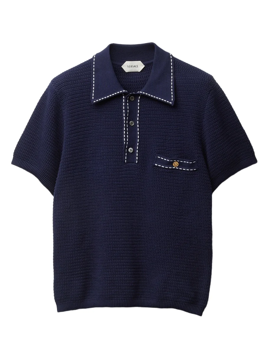 Versace Cotton Knit Polo