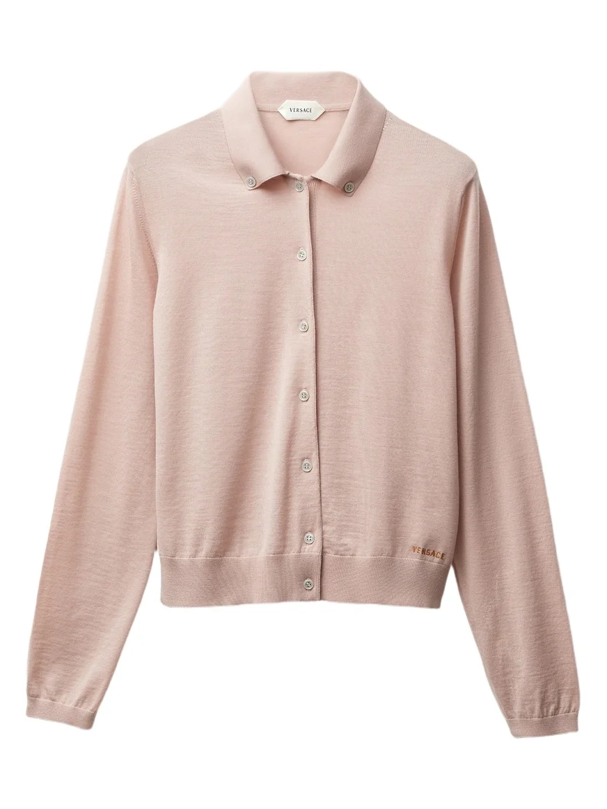 Embroidered Wool Knit Cardigan Embroidered Wool Knit Cardigan