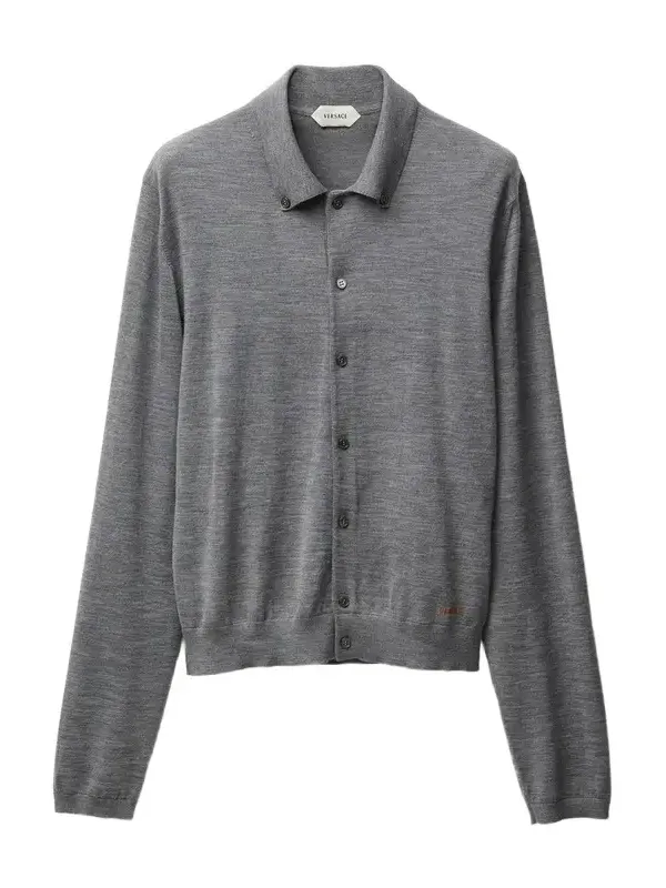 Embroidered Wool Knit Cardigan Embroidered Wool Knit Cardigan