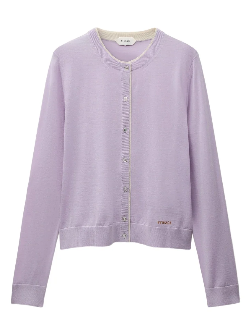 Wool Knit Crewneck Cardigan Wool Knit Crewneck Cardigan