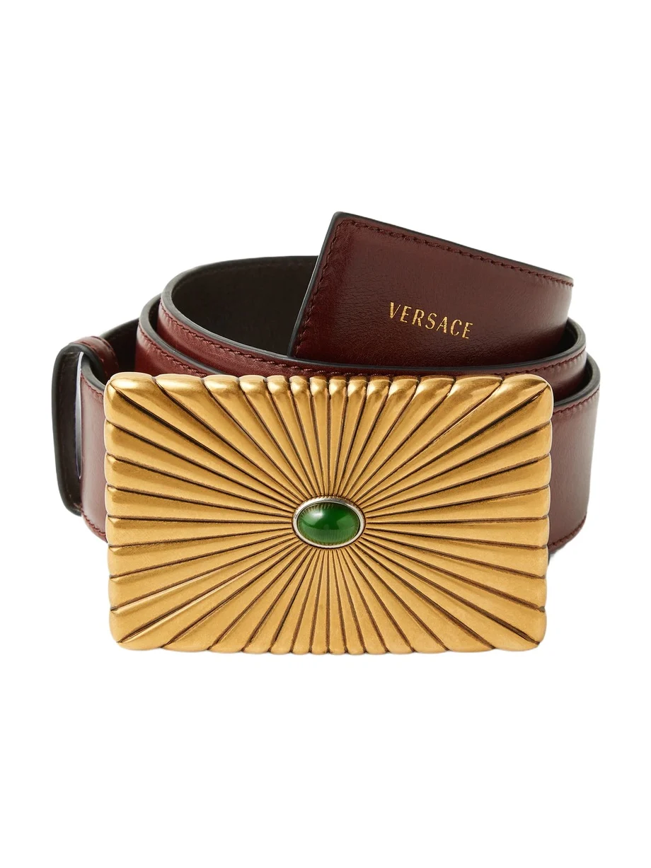 Versace Leather Belt 4 cm
