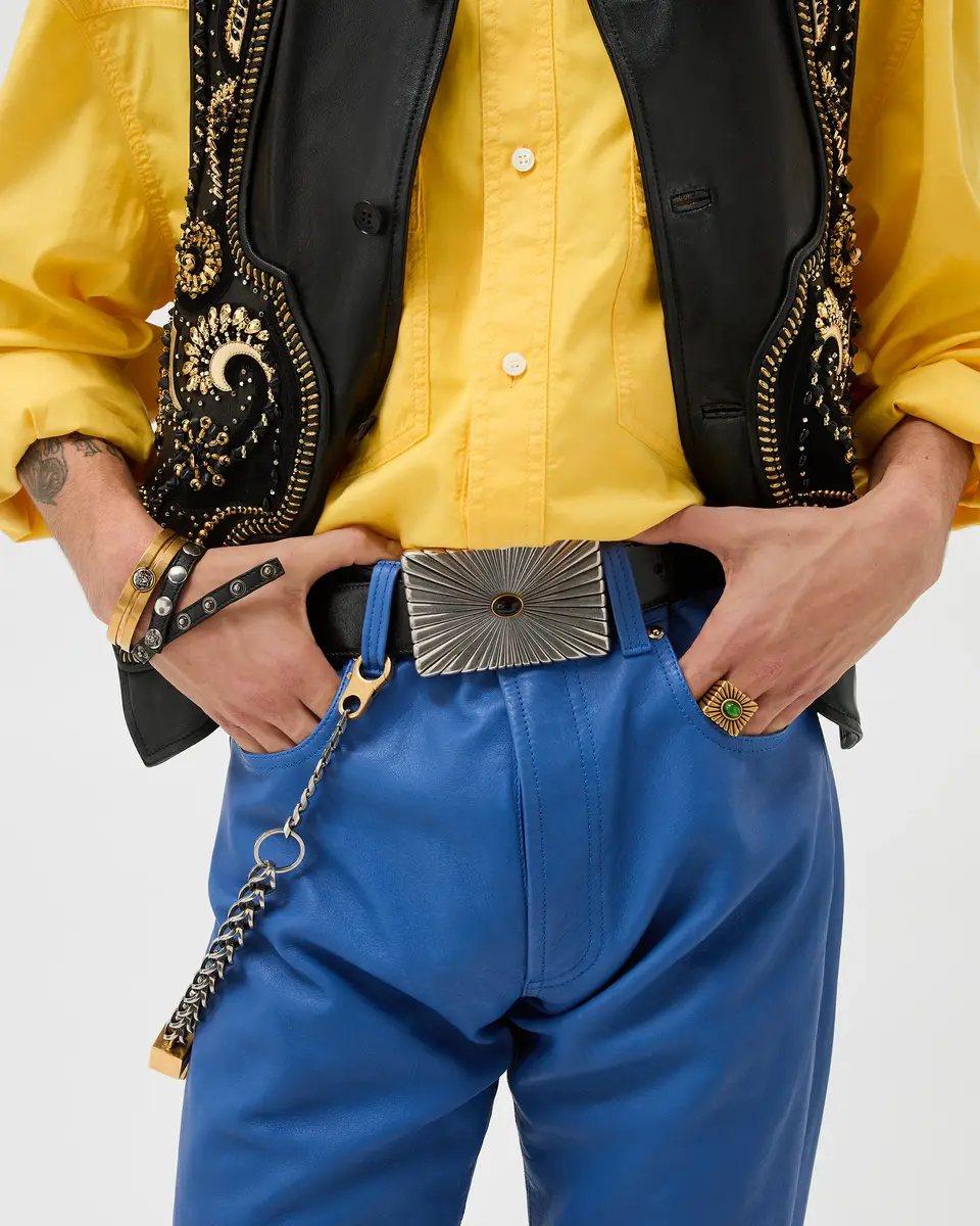 Versace Leather Belt 4 cm | Thumbnail 2 Versace Leather Belt 4 cm | Thumbnail 2