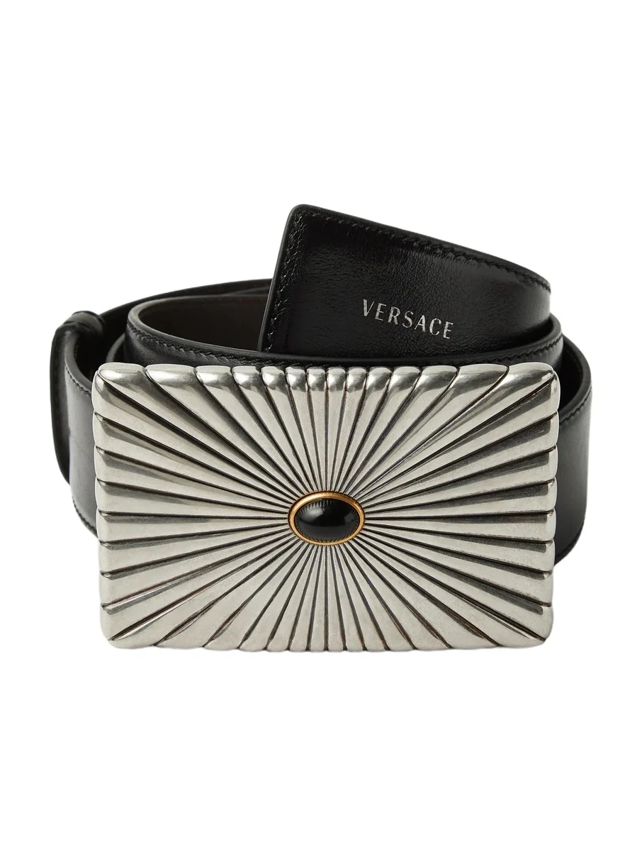 Versace Leather Belt 4 cm