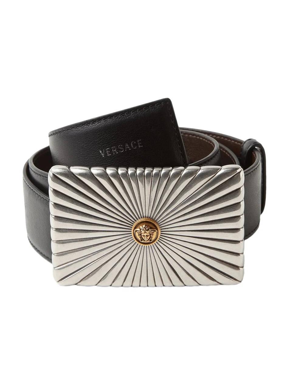 Versace Leather Belt 4 cm