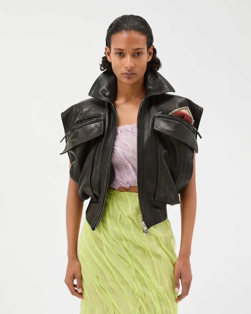 Versace Leather Vest | Thumbnail 2 Versace Leather Vest | Thumbnail 2
