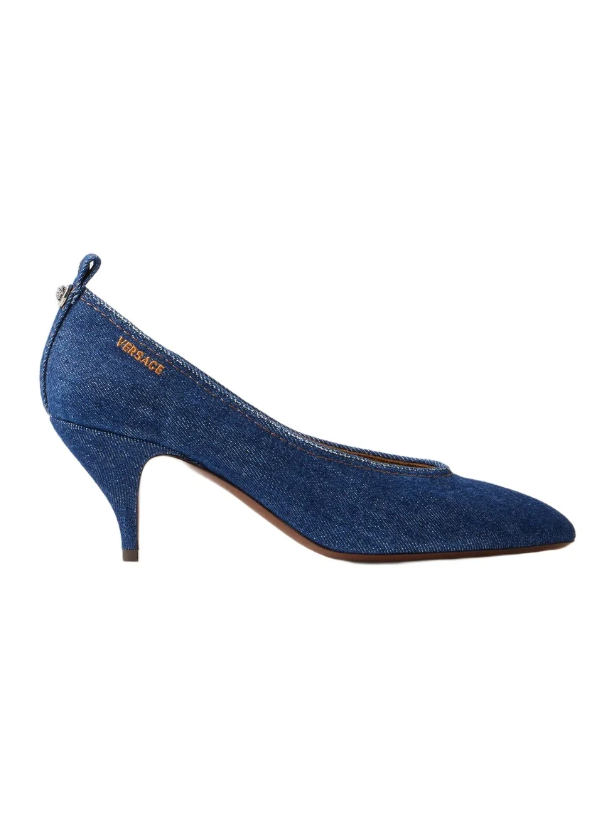 Versace Tina Denim Pumps 65 mm