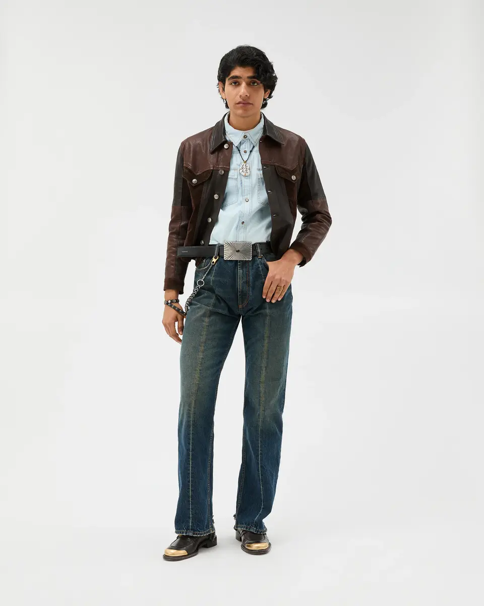 Versace Distressed Straight Jeans | Thumbnail 2 Versace Distressed Straight Jeans | Thumbnail 2