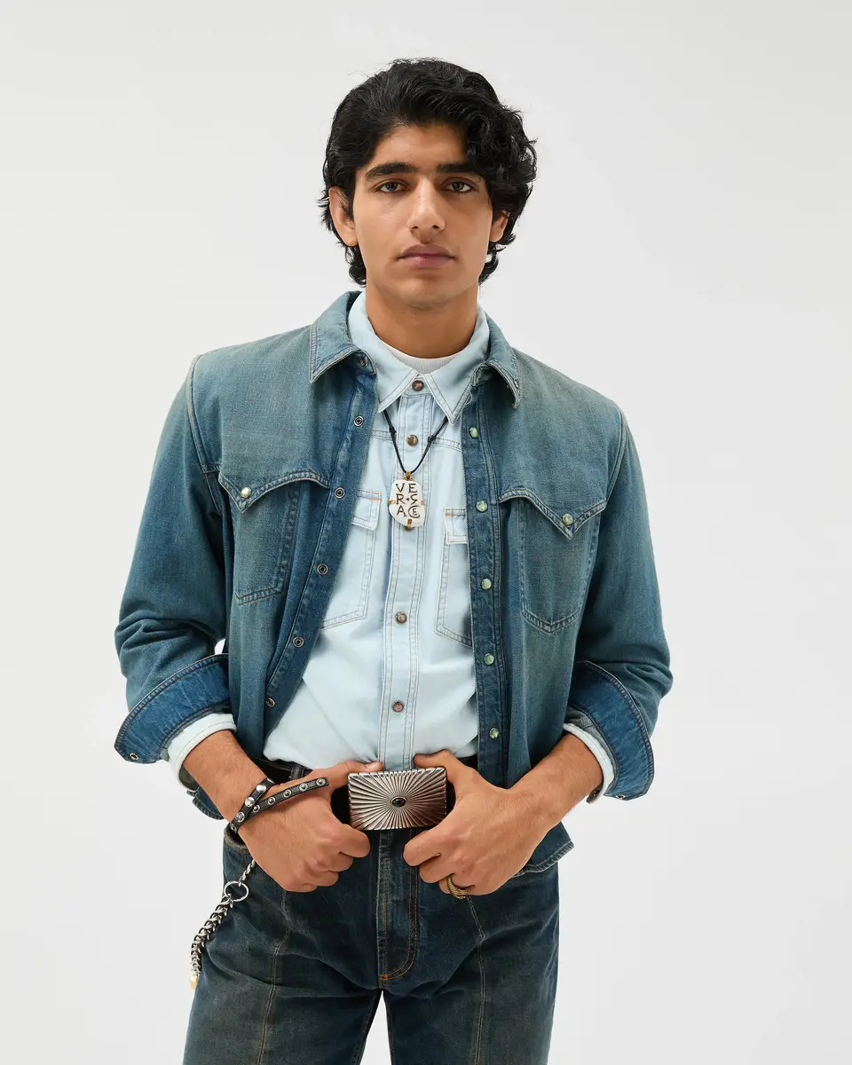 Versace Denim Shirt | Thumbnail 2