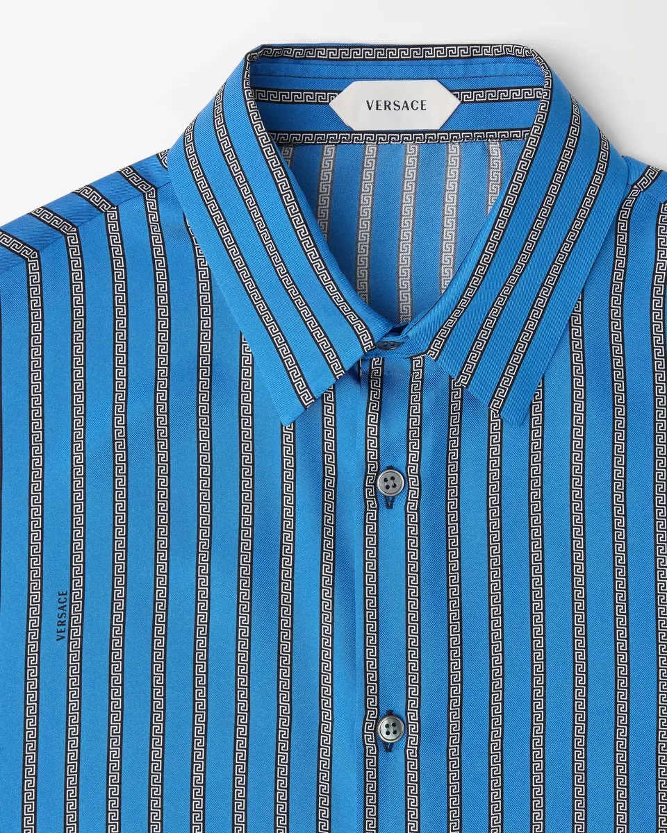 Versace Printed Silk Twill Regular Shirt | Thumbnail 2