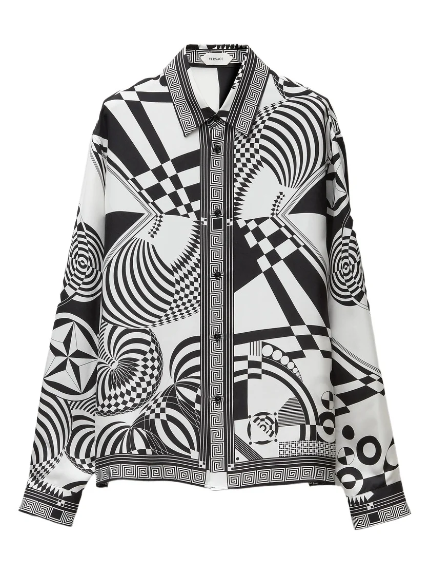 Printed Silk Twill Regular Shirt