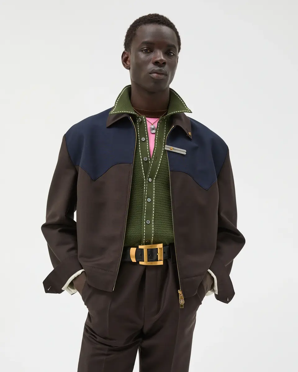 Versace Wool-Mohair Zip Blouson | Thumbnail 2 Versace Wool-Mohair Zip Blouson | Thumbnail 2