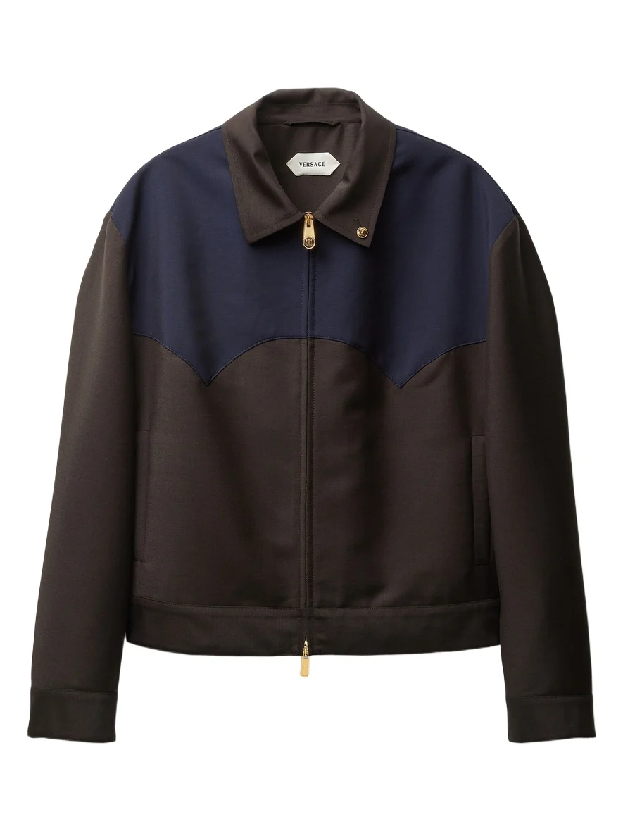 Versace Wool-Mohair Zip Blouson