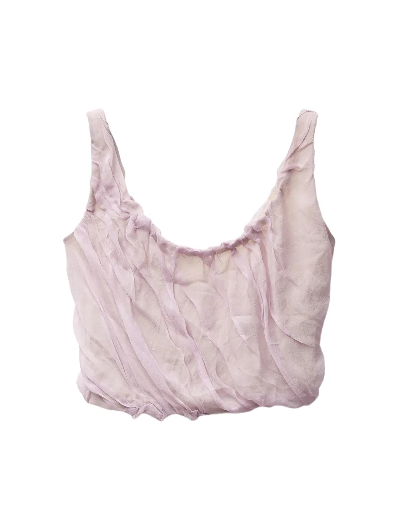 Silk-Chiffon Draped Top Silk-Chiffon Draped Top