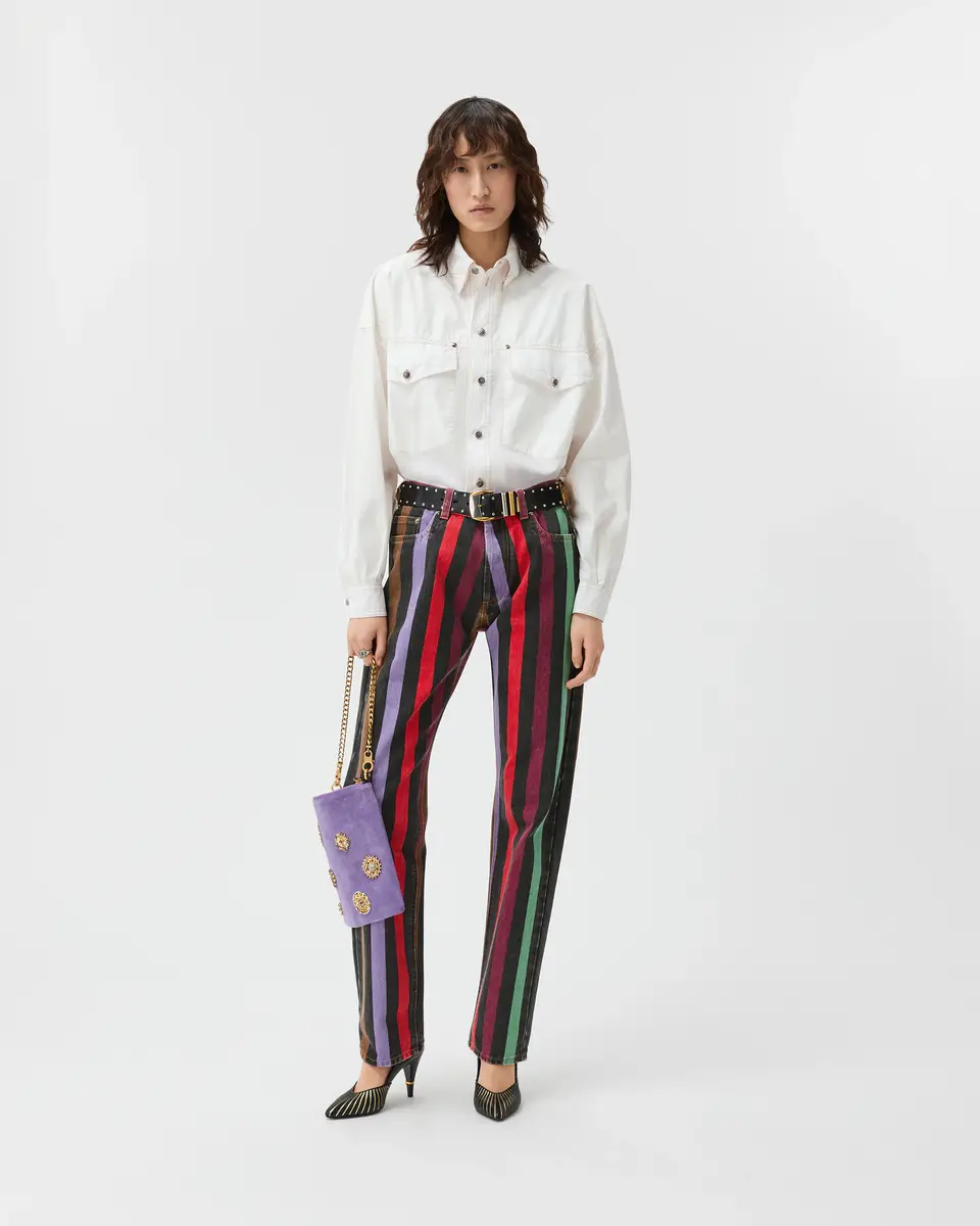 Versace Striped Straight Jeans | Thumbnail 2 Versace Striped Straight Jeans | Thumbnail 2