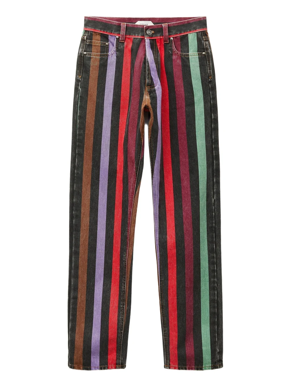 Striped Straight Jeans Striped Straight Jeans