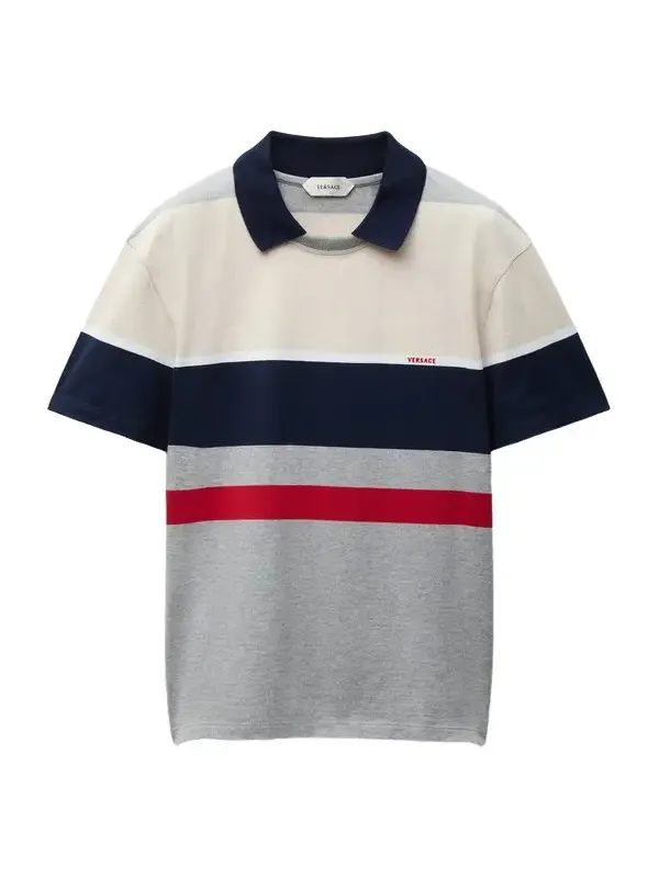 Versace Striped Cotton-Jersey T-Shirt