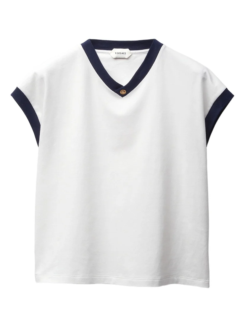 Versace Stretch Cotton-Jersey Slim T-Shirt