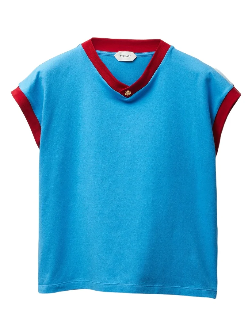 Versace Stretch Cotton-Jersey Slim T-Shirt