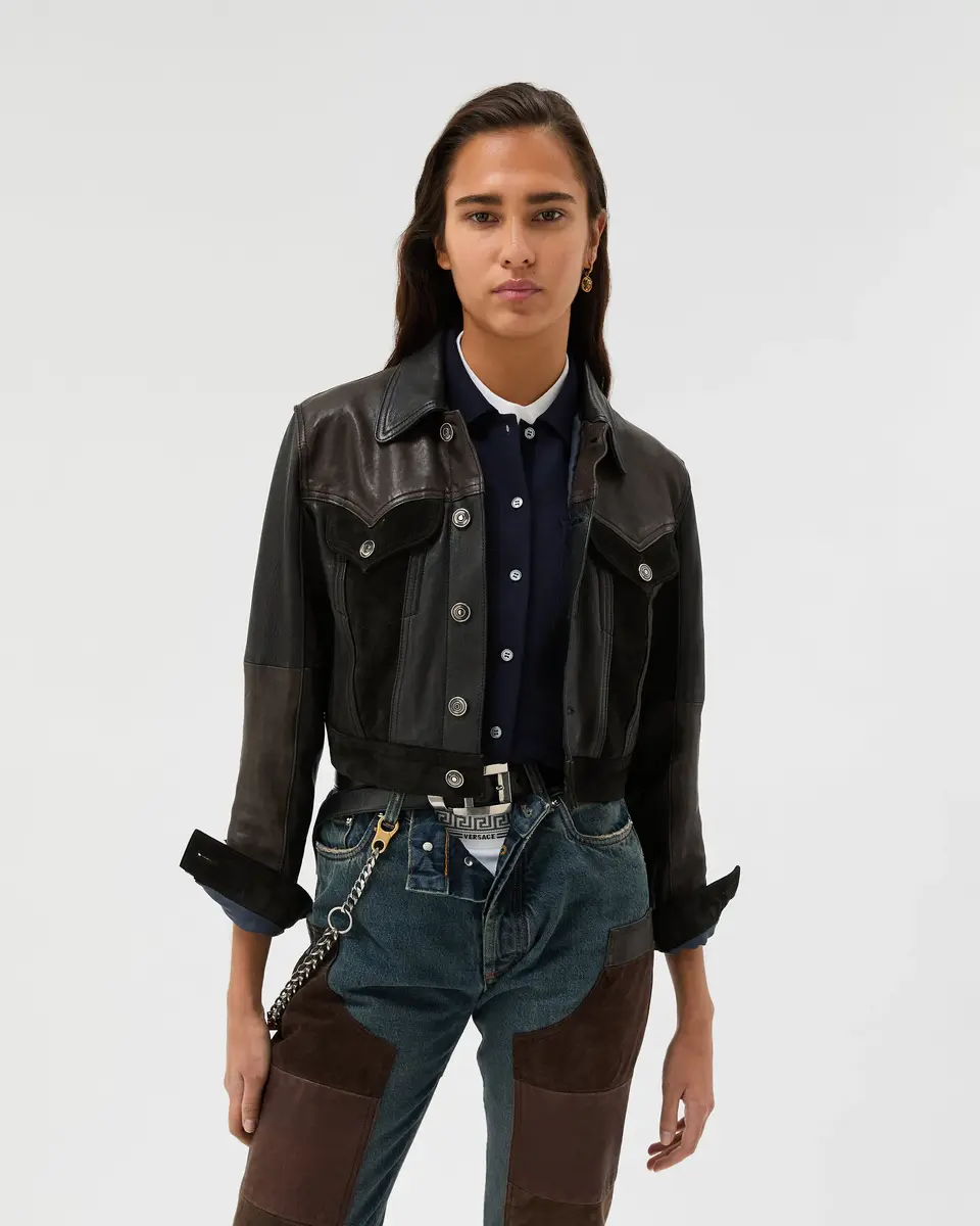 Versace Leather Slim Blouson | Thumbnail 2 Versace Leather Slim Blouson | Thumbnail 2