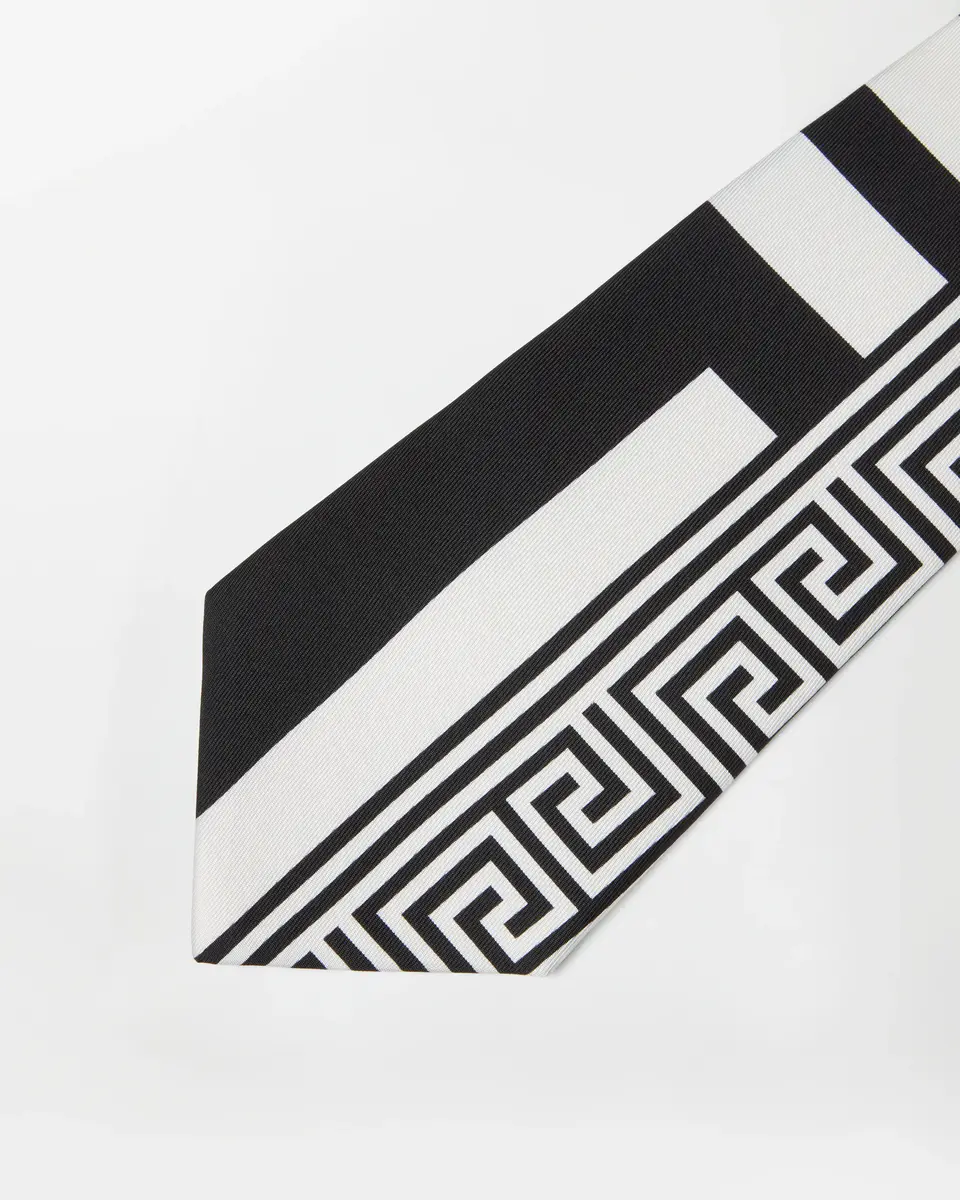 Versace Printed Silk Twill Tie | Thumbnail 2 Versace Printed Silk Twill Tie | Thumbnail 2