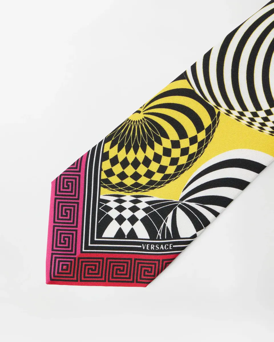 Versace Printed Silk Twill Tie | Thumbnail 2 Versace Printed Silk Twill Tie | Thumbnail 2
