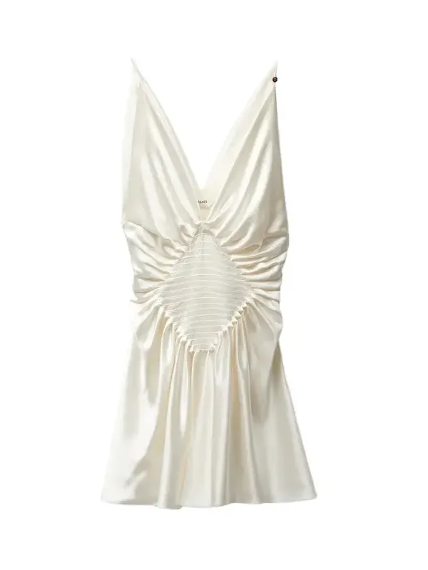 Silk-Satin Mini Dress