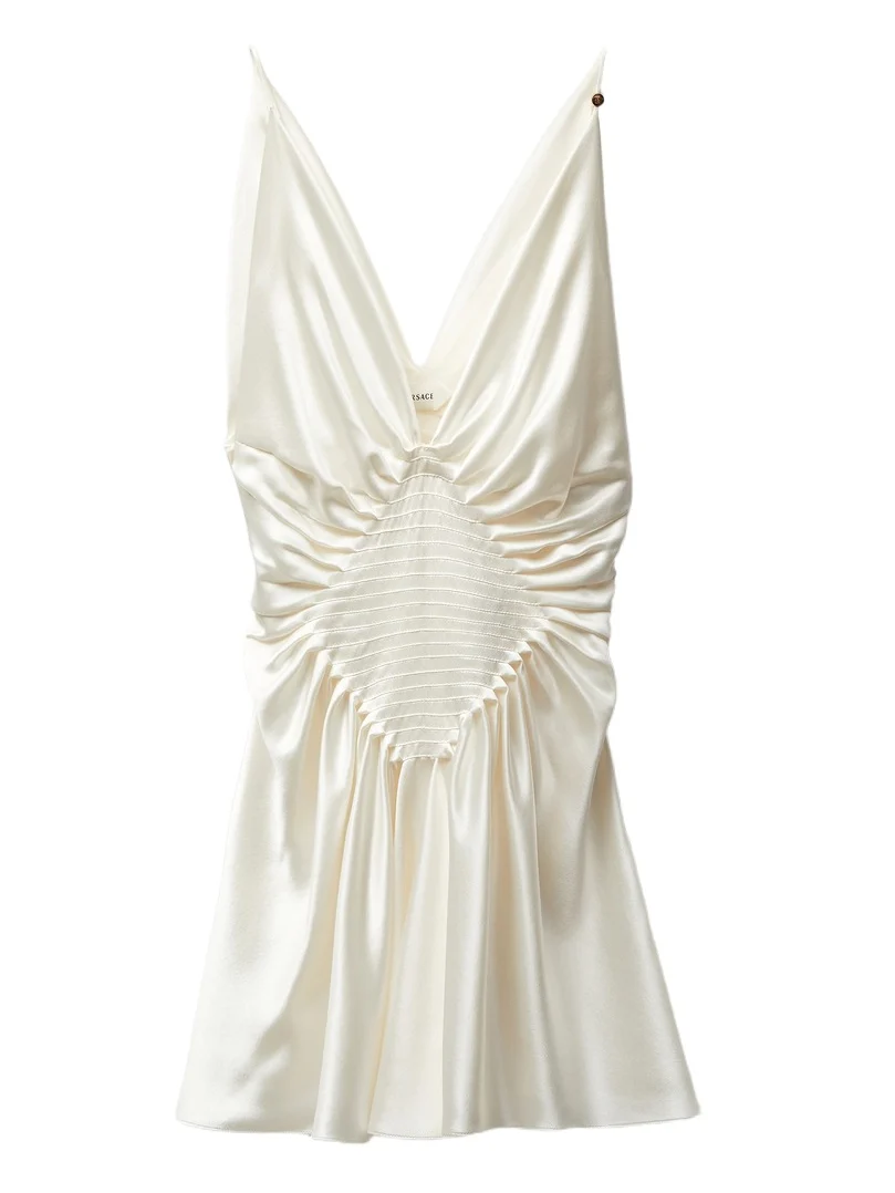 Versace Silk-Satin Mini Dress
