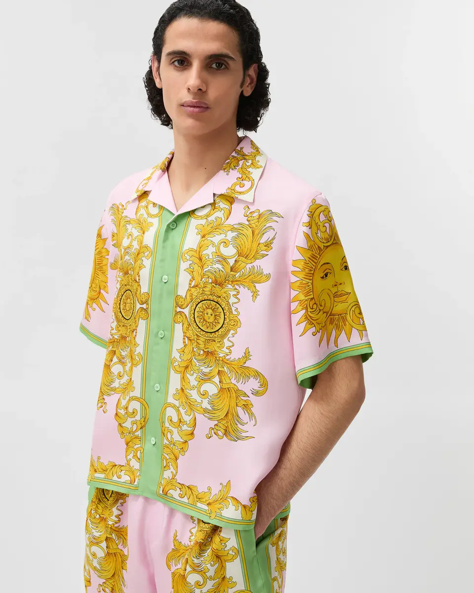Versace Printed Silk Twill Shirt | Thumbnail 2 Versace Printed Silk Twill Shirt | Thumbnail 2