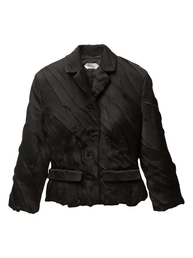 Draped Envers-Satin Blazer Draped Envers-Satin Blazer