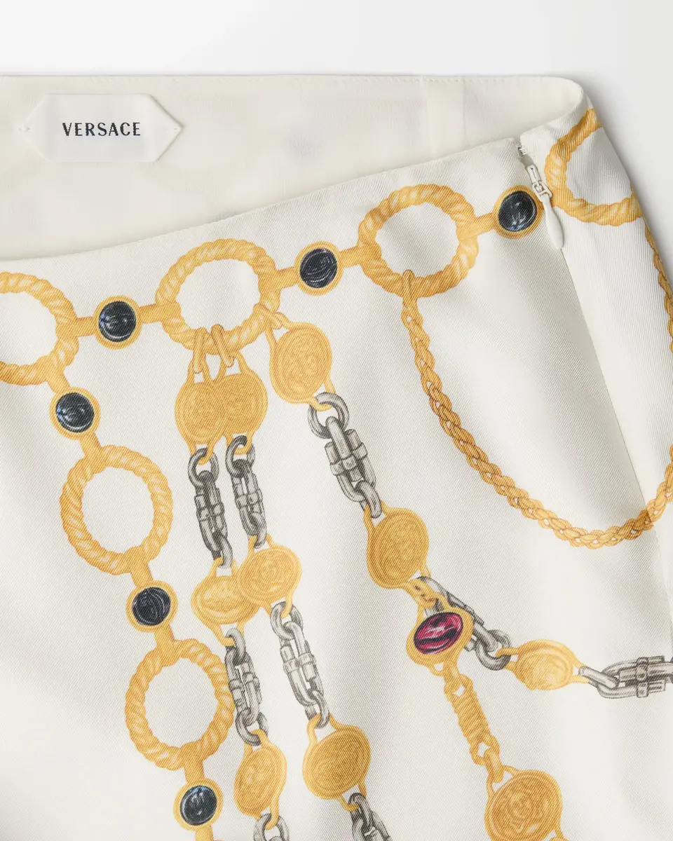 Versace Printed Silk Twill Pencil Skirt | Thumbnail 2 Versace Printed Silk Twill Pencil Skirt | Thumbnail 2