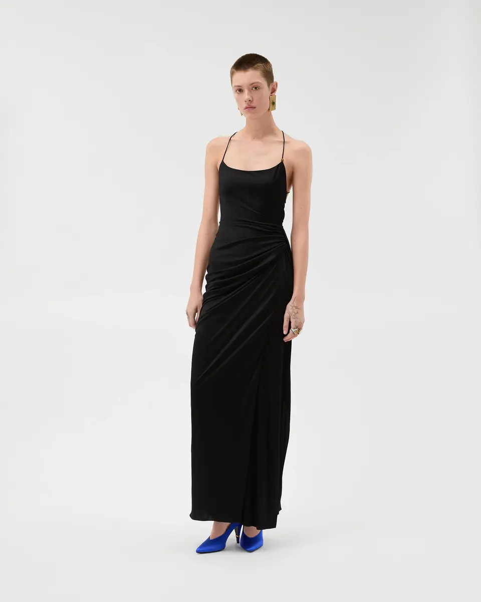 Versace Draped Viscose-Jersey Gown | Thumbnail 2