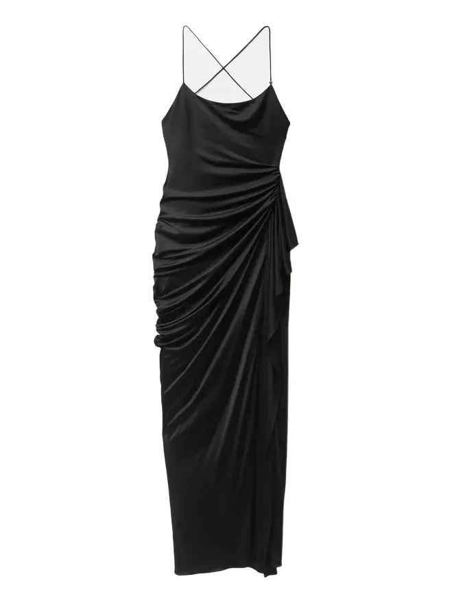 Versace Draped Viscose-Jersey Gown