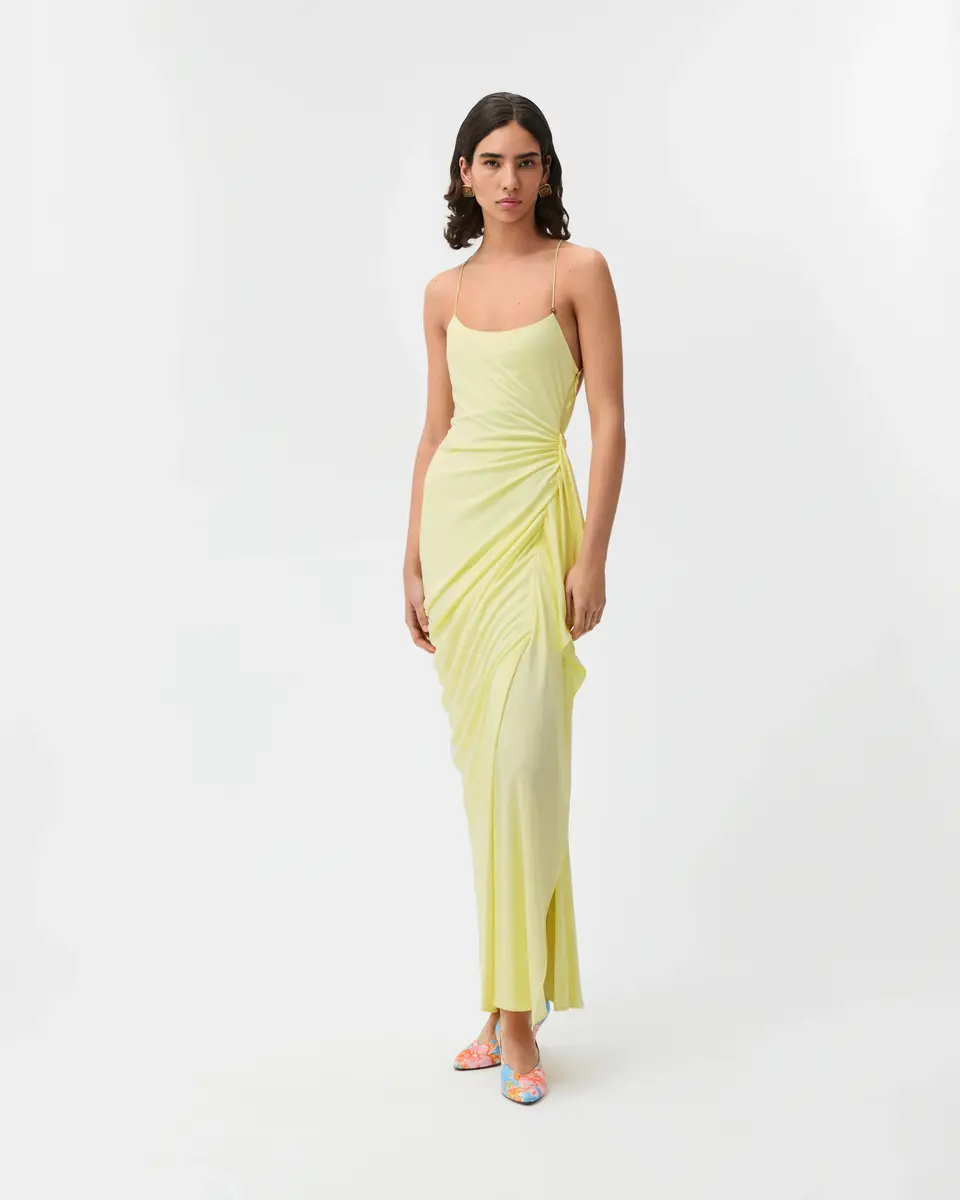 Versace Draped Viscose-Jersey Gown | Thumbnail 2 Versace Draped Viscose-Jersey Gown | Thumbnail 2