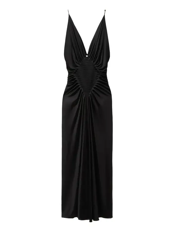 Versace Viscose-Jersey Draped Gown