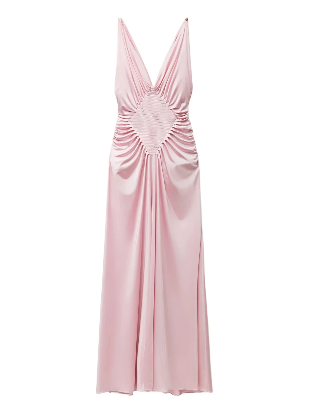 Versace Viscose-Jersey Draped Gown