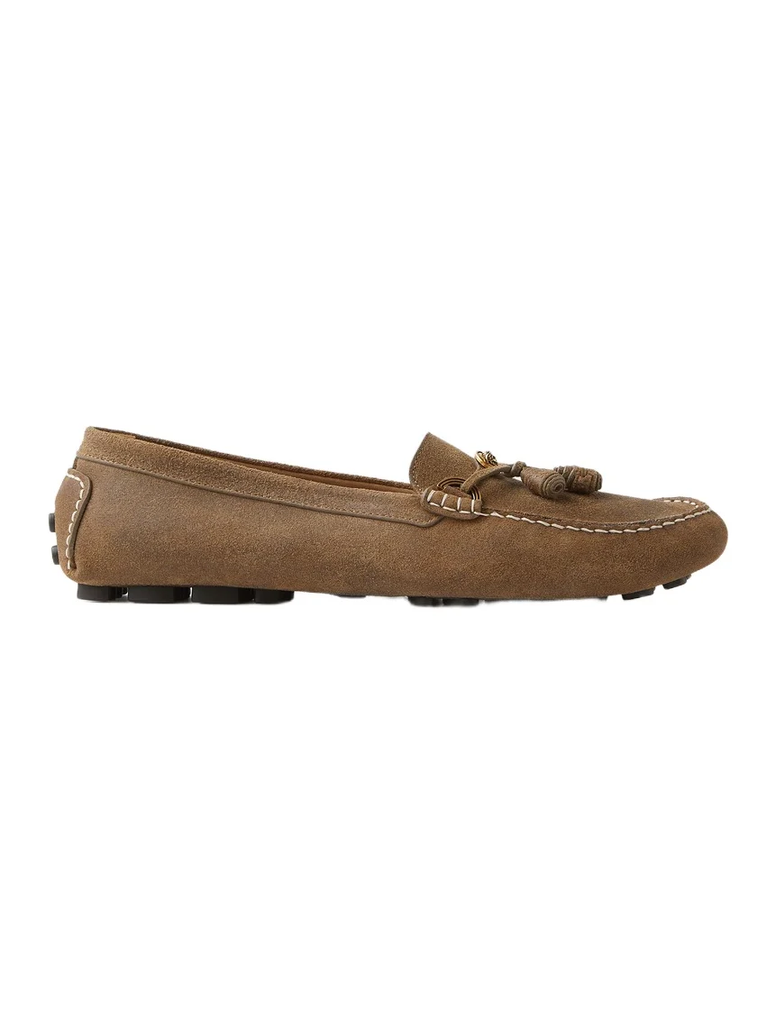 Versace Robin Suede Driver Shoes